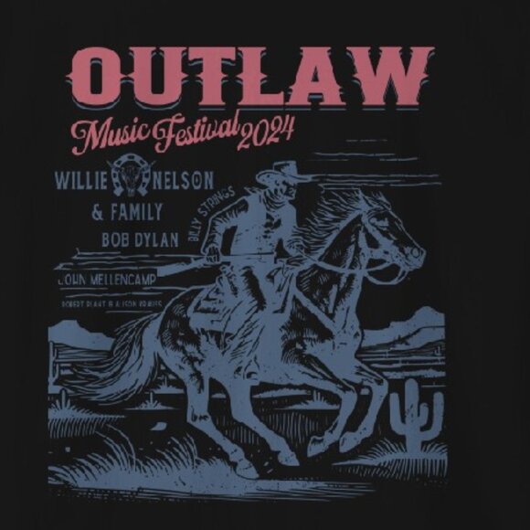 Outlaw Music Festival 2024 Shirt – Willie Family Summer Tour Unisex Tee - Picture 2 of 5